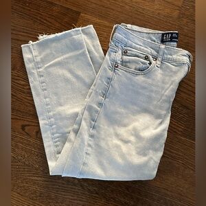GAP Light Blue Straight Leg Petite Jeans